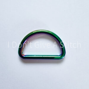 1" D Ring - Rainbow - Each