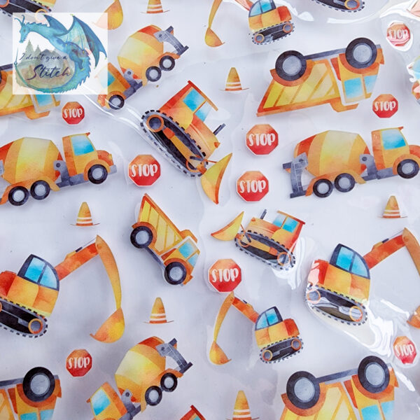 RETAIL VINYL - Printed Clear Jelly Vinyl - Construction