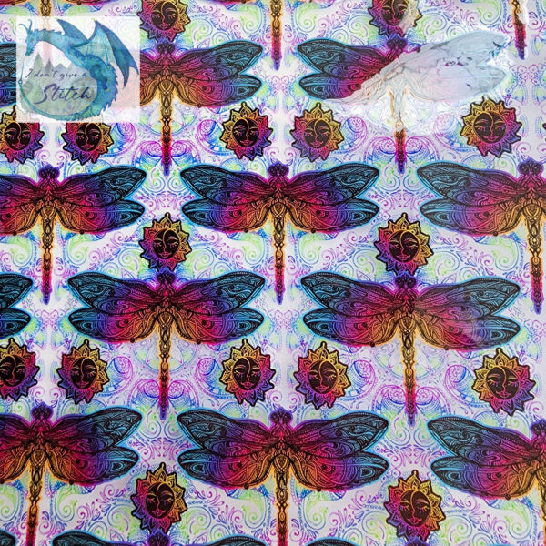 RETAIL VINYL - Printed Clear Jelly Vinyl - Dragonflies