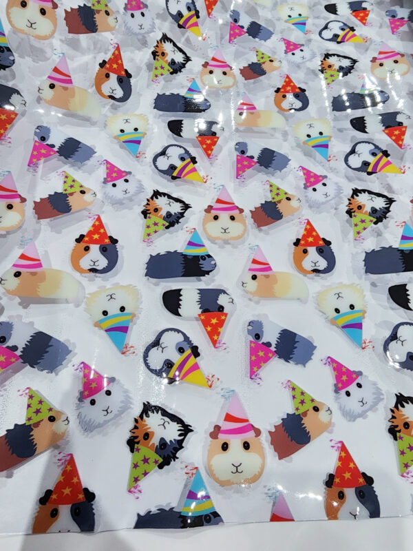 RETAIL VINYL - Printed Clear Jelly Vinyl - Party Guinea Pig