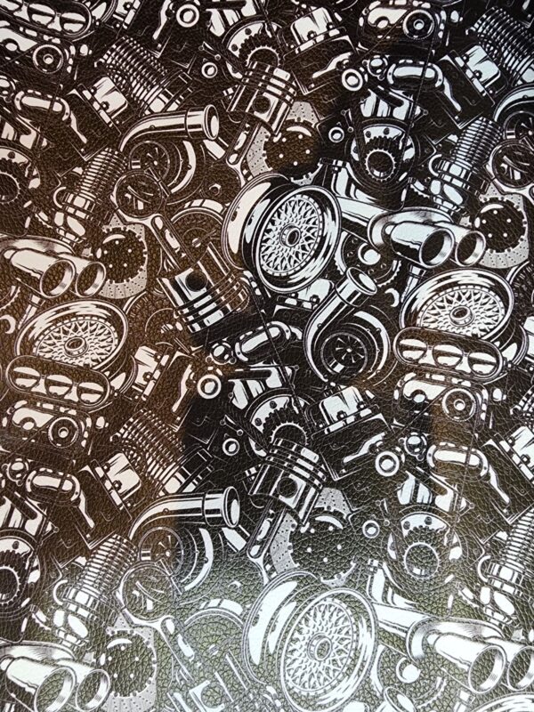 VINYL 1/2 YARD - Engine - RETAIL